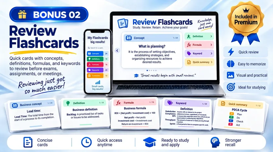 Review Flashcards mockup