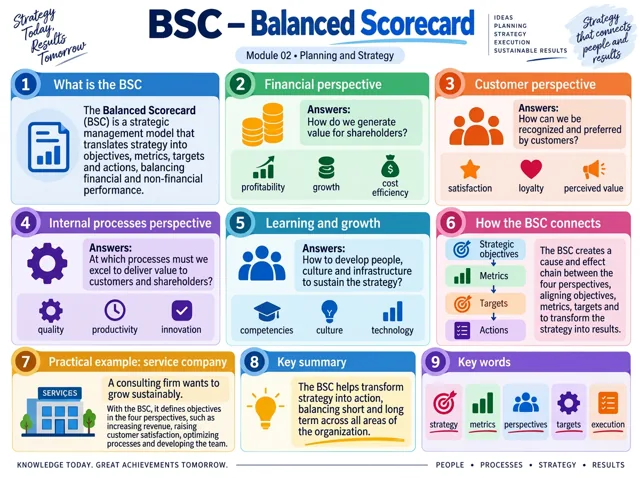 Visual map example: BSC - Balanced Scorecard