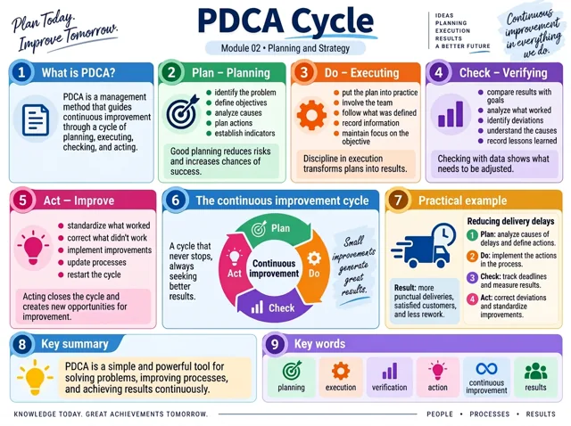 Visual map example: PDCA Cycle