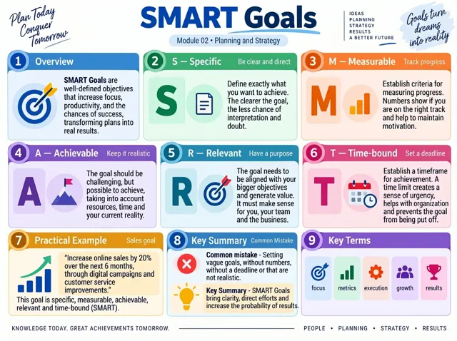 Visual map example: SMART Goals